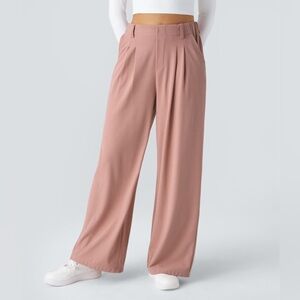 Halara Bundle (3) | High Waisted Plicated Side Pocket Wide Leg Waffle Work Pants